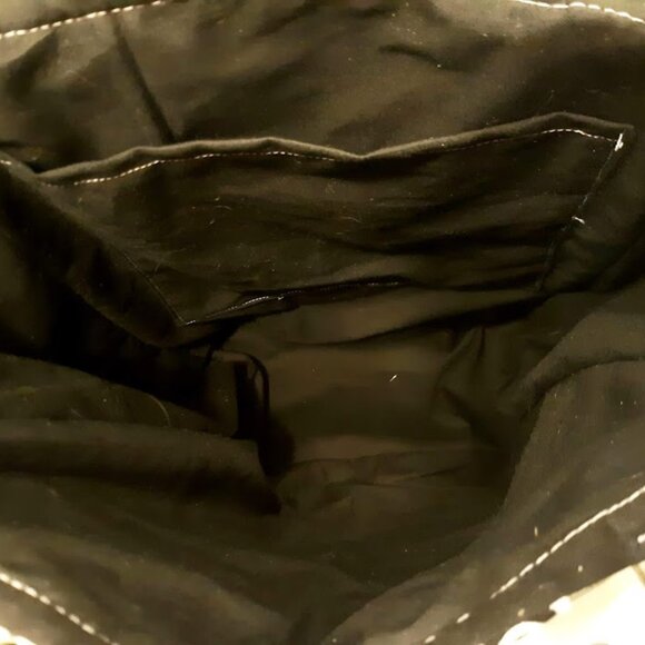 New Southwestern Kokopelli Tote Shopper shoulder Bag Gray Double handle Carryall - Picture 11 of 11